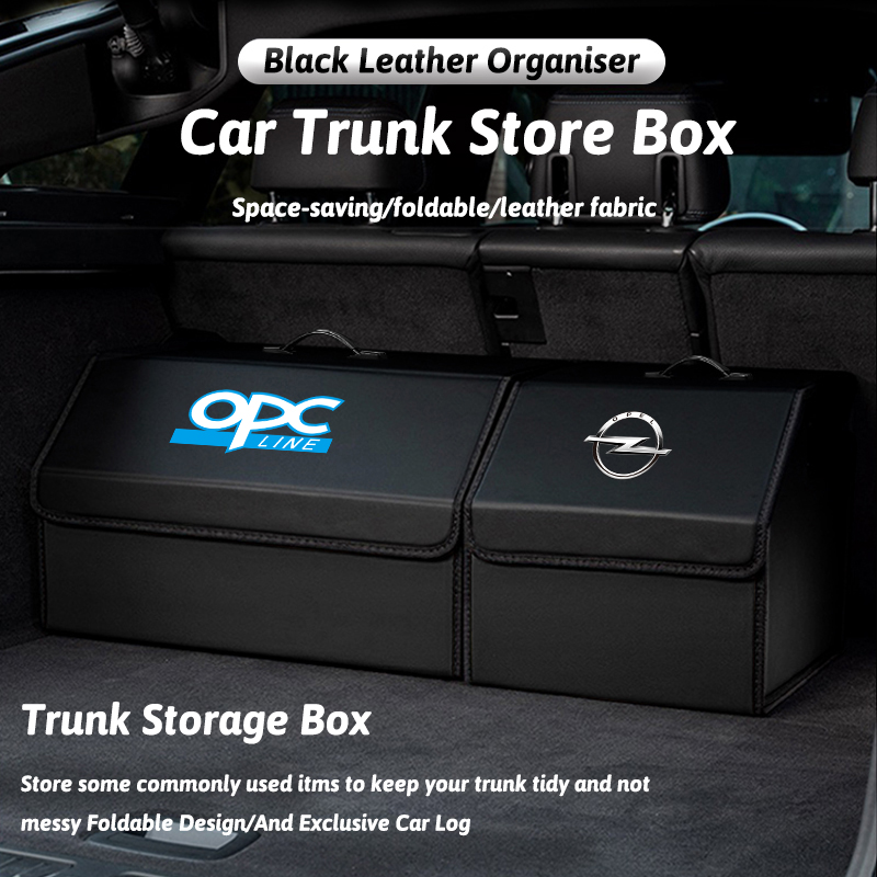 Car Trunk Organizer Foldable Storage Box - Araba Bagaj Organizatör Kutusu Deri Katlanabilir