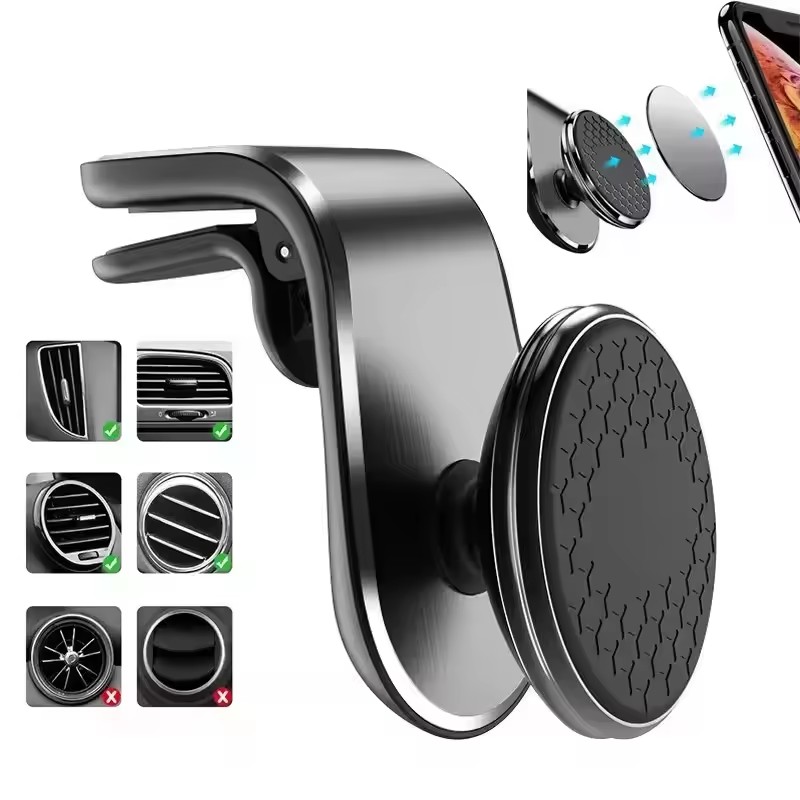 Magnetic Phone Holder For Car Vent - Manyetik Araç Telefon Tutucu, Evrensel Hava