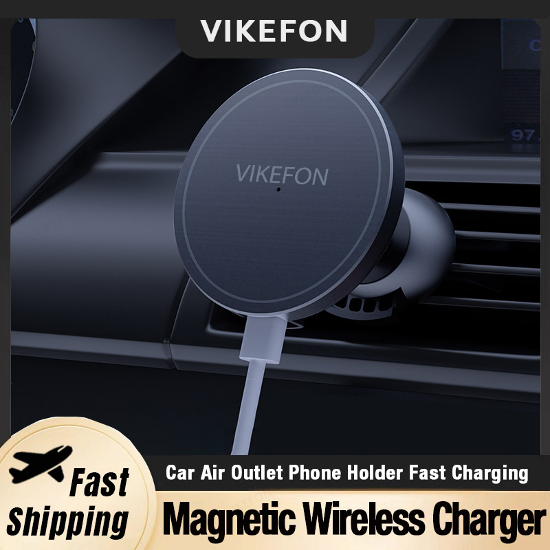 Magnetic Phone Holder For Car Vent - Araba Hava Çıkışı Kablosuz Şarj Cihazı