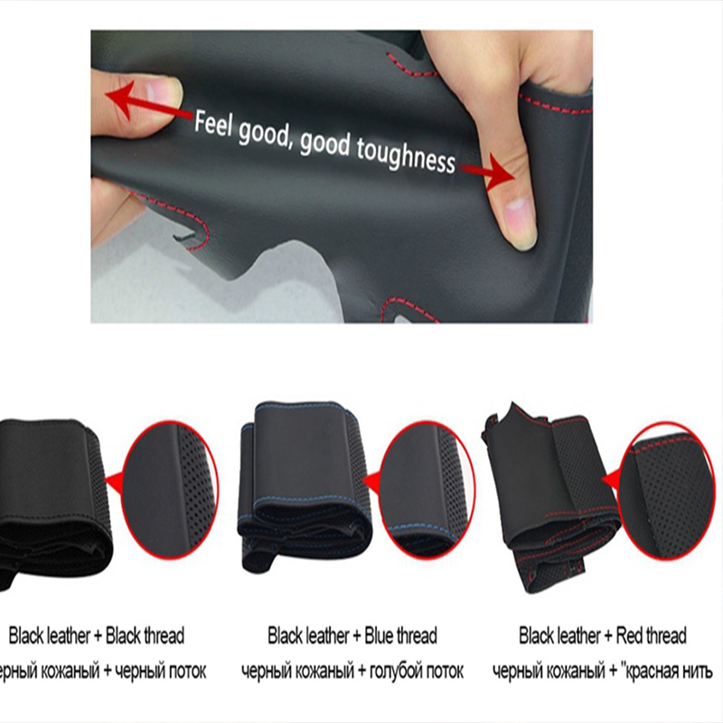 Citroen C5 2007-2015 için DIY  - Car Steering Wheel Cover Anti Slip Breathable incelemesi ve fiyatı