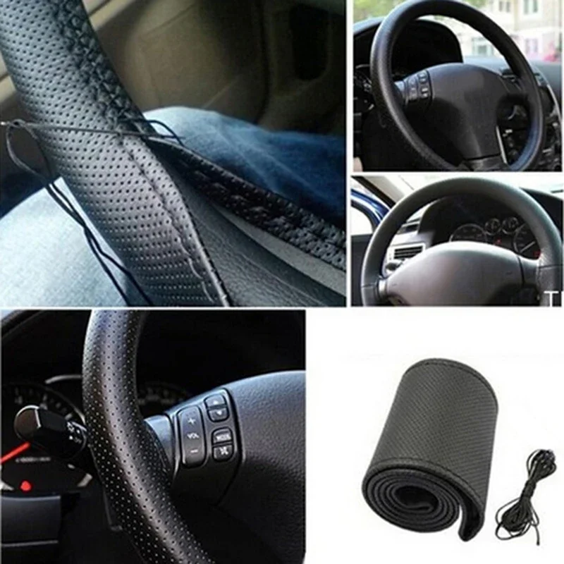 Evrensel deri araba direksiyon - Car Steering Wheel Cover Anti Slip Breathable incelemesi ve fiyatı