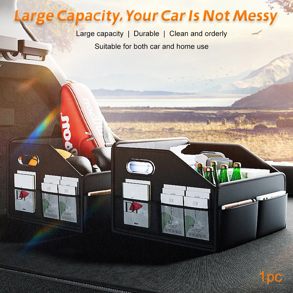 Premium Deri Katlanabilir Arab - Car Trunk Organizer Foldable Storage Box incelemesi ve fiyatı