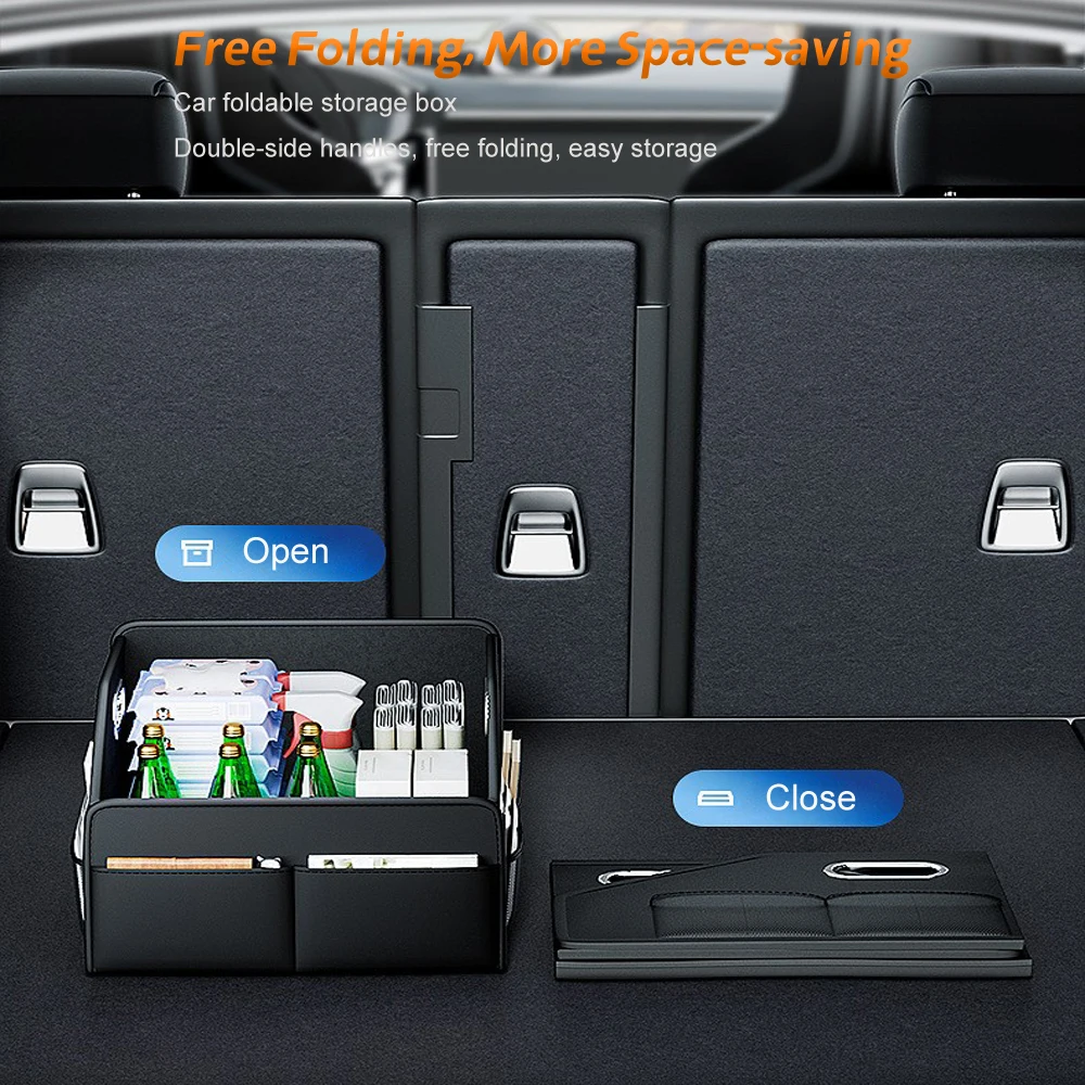 Premium Deri Katlanabilir Arab - Car Trunk Organizer Foldable Storage Box incelemesi ve fiyatı