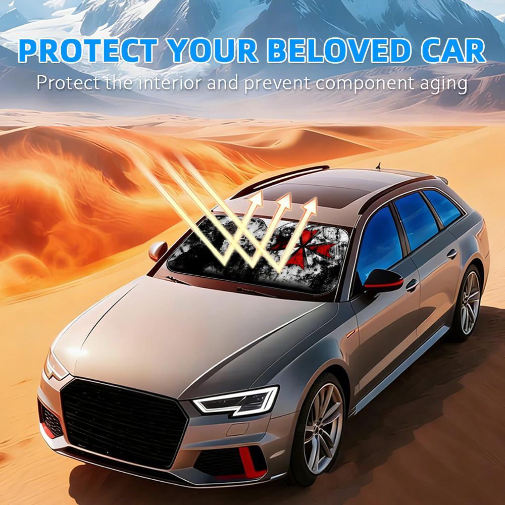 Korku filmi şemsiyesi güneşlik - Car Sunshade Windshield Umbrella Foldable incelemesi ve fiyatı